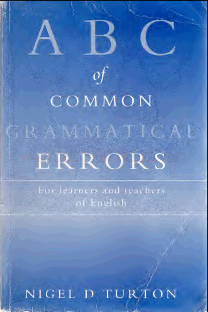 دانلود کتاب ABC of Common Grammatical Errors