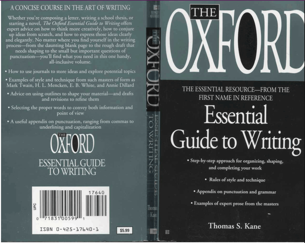 دانلود کتاب Oxford Essential Guide to Writing