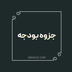 دانلود جزوه بودجه