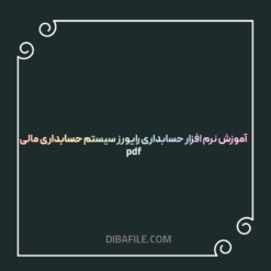آموزش نرم افزار حسابداری رایورز سیستم حسابداری مالی pdf